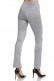 GRAY VELOR TROUSERS - ESSENTIALS